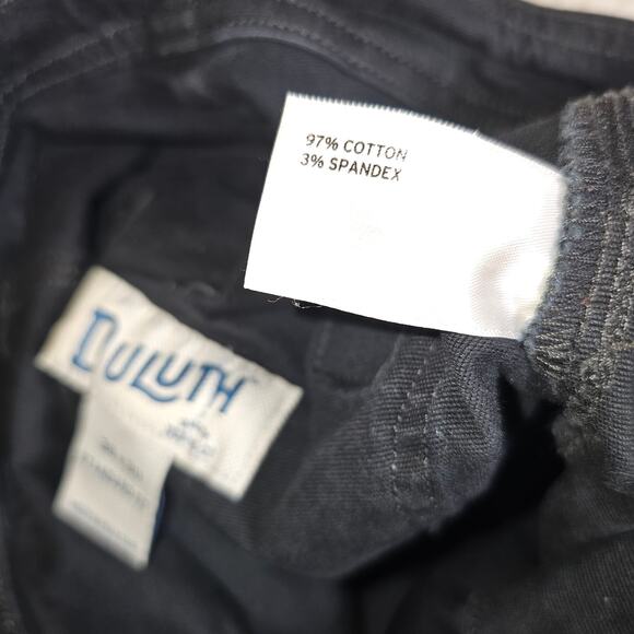 Duluth Flex Fire Hose Black Work Cargo Carpenter Jeans 36x30 Standard Fit - Picture 8 of 11